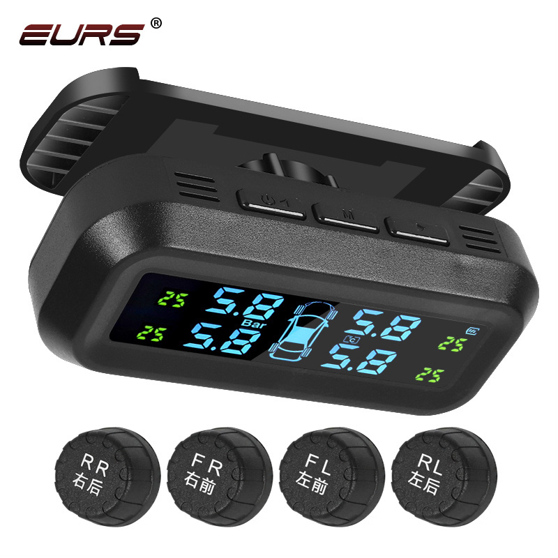 2022 Portable Hidden Truck Wireless Smart TPMS Solar Power Tire Pressure Monitoring System