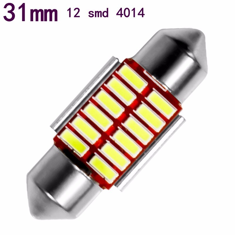 High quality super 31mm 36mm 39mm 41mm C5W C10W 4014 smd led car festoom light auto interior dome lamp reading bulb white 12V