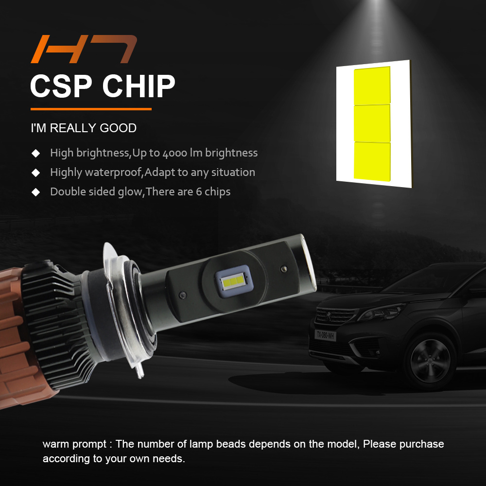 Good quality LED Car Headlights 80W 8000LM Canbus Auto Headlamp Bulbs H1 H3 H4 H7 H11 880 9004 9005 9006 9007 Car Styling Lights