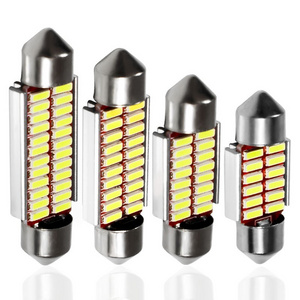 High quality super 31mm 36mm 39mm 41mm C5W C10W 4014 smd led car festoom light auto interior dome lamp reading bulb white 12V