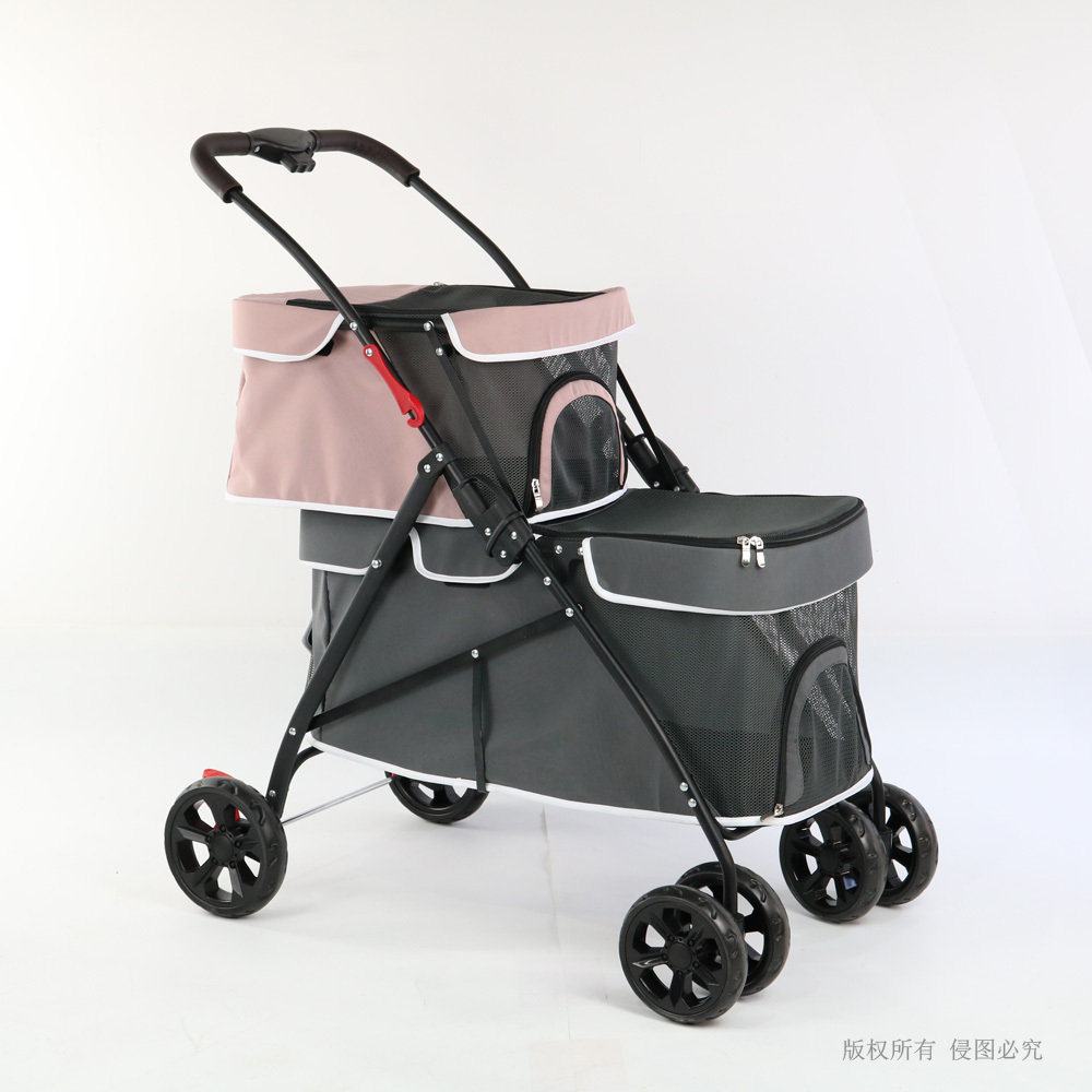 Factory wholesale hot selling customized luxury dog pet carrier jogger pet stroller