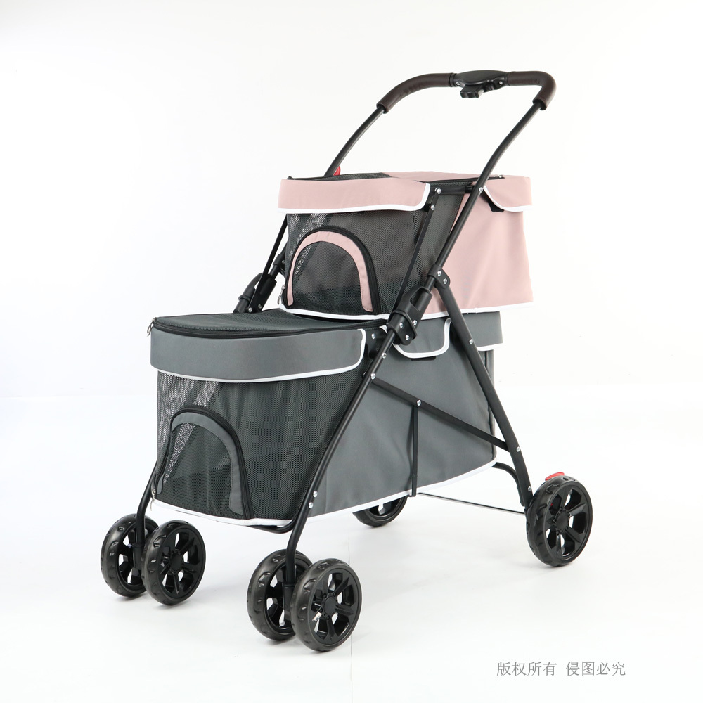 Factory wholesale hot selling customized luxury dog pet carrier jogger pet stroller