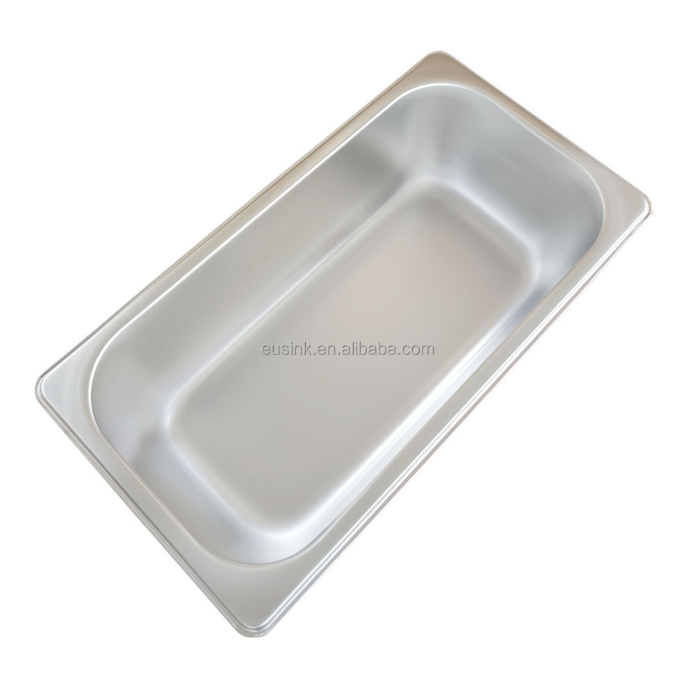 All standard size stainless steel gn pan serving utensils ice cream gastronomy food containers for restaurant hotel