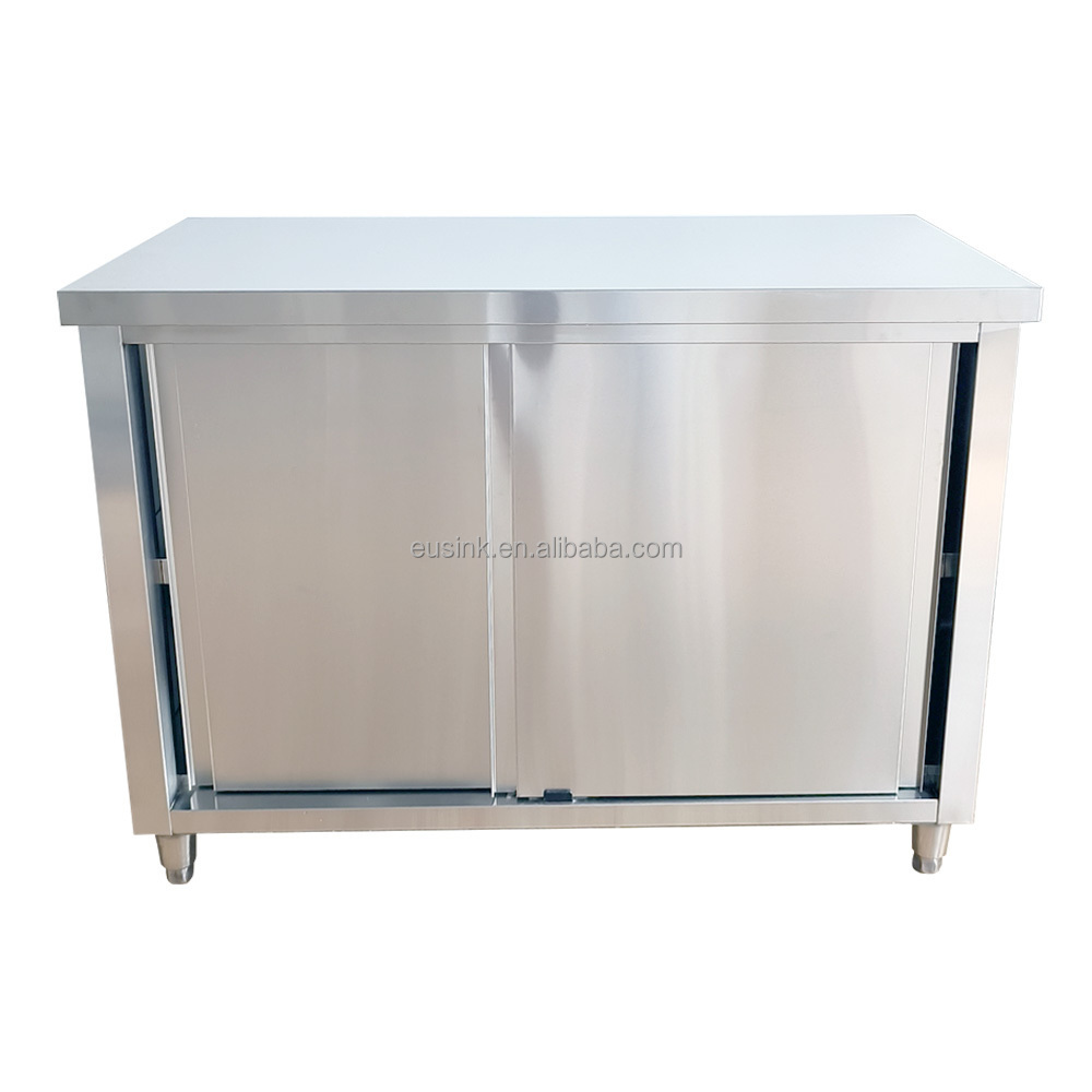 Eusink Large Space And Capacity Commercial Kitchen Stainless Steel Cupboars Cabinet Storage Drawers