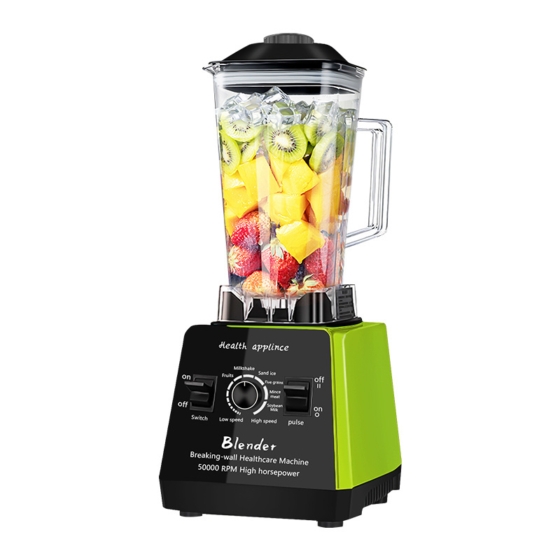 High Speed Wall Breaking Machine commercial industrial blender heavy duty for smoothie With 2 Cups 2 In 1 Silver Crest Blender