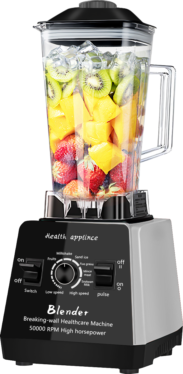 High Speed Wall Breaking Machine commercial industrial blender heavy duty for smoothie With 2 Cups 2 In 1 Silver Crest Blender