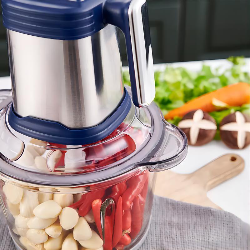 home kitchen 2L 3L bowl cutter automatic vegetable food chopper mincer machine electric stainless steel meat grinder slicer