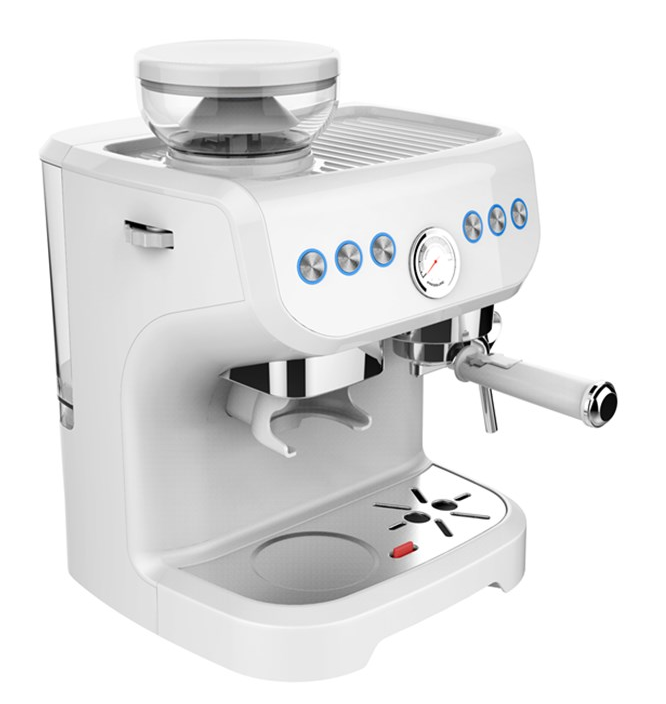 Fully Automatic Small Espresso Milk Coffee Maker Machine  With Grinder and Brew  Digital  Electric Aluminum Coffee Maker