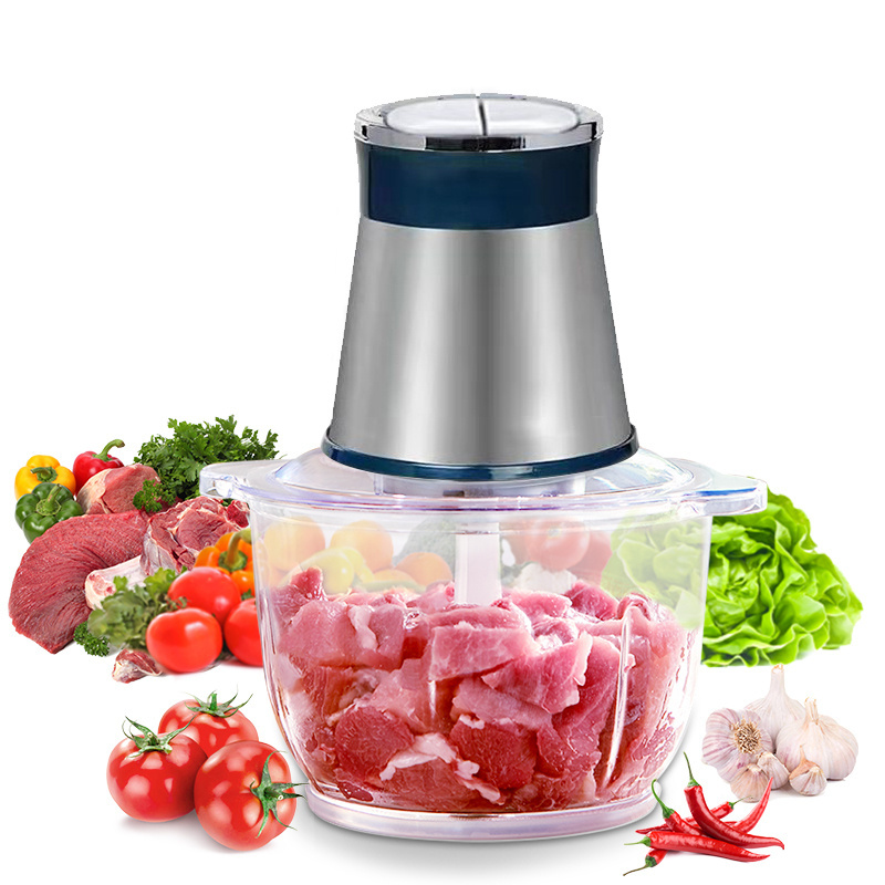 Home Kitchen Stainless Steel Mini Food Colors Meat Chopper 2L 3L New Mincer Electric Meat Grinder Sale