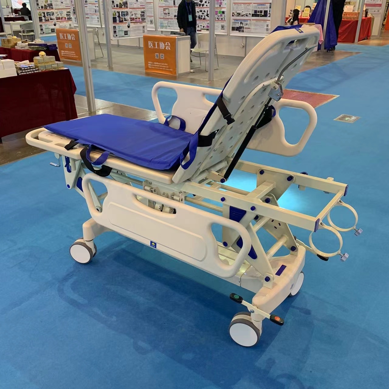 EU-0261 Emergency Bed Stretcher Trolley Medical ABS Plastic Hospital Patient Transport Ambulance Stretcher