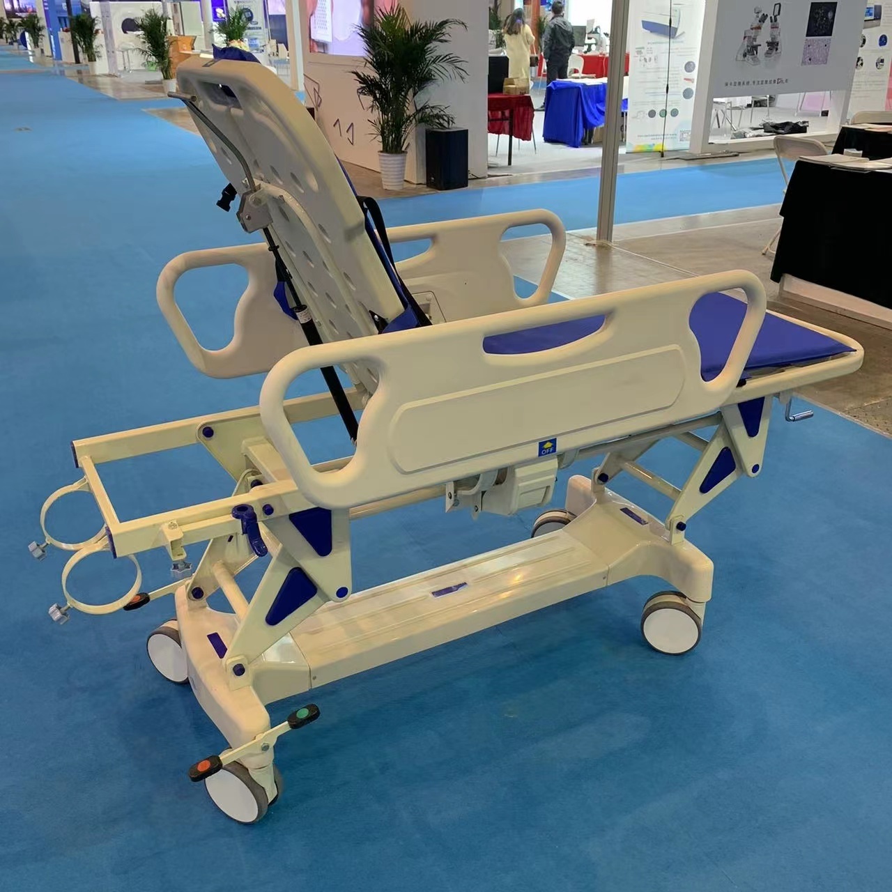 EU-0261 Emergency Bed Stretcher Trolley Medical ABS Plastic Hospital Patient Transport Ambulance Stretcher