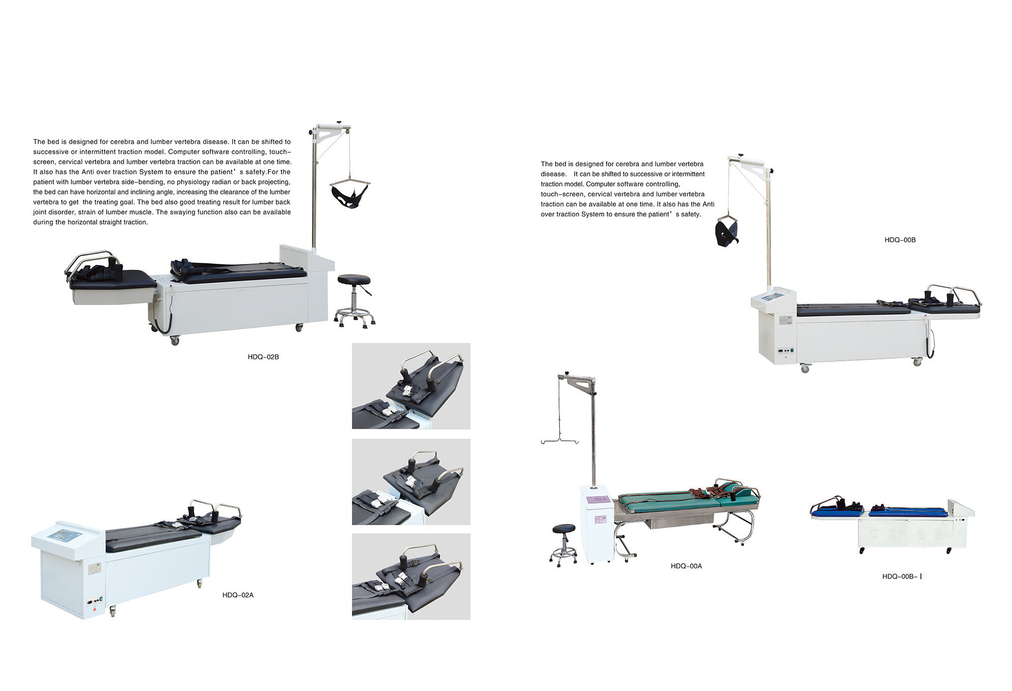 EU-TB318 Factory Electric Physical Therapy Bed /lumbar Traction Table