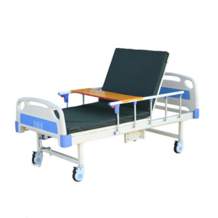 Cheap Price PP Side Rail Hand Operation Crank Medical Furniture Multi-function Manual Hospital Bed