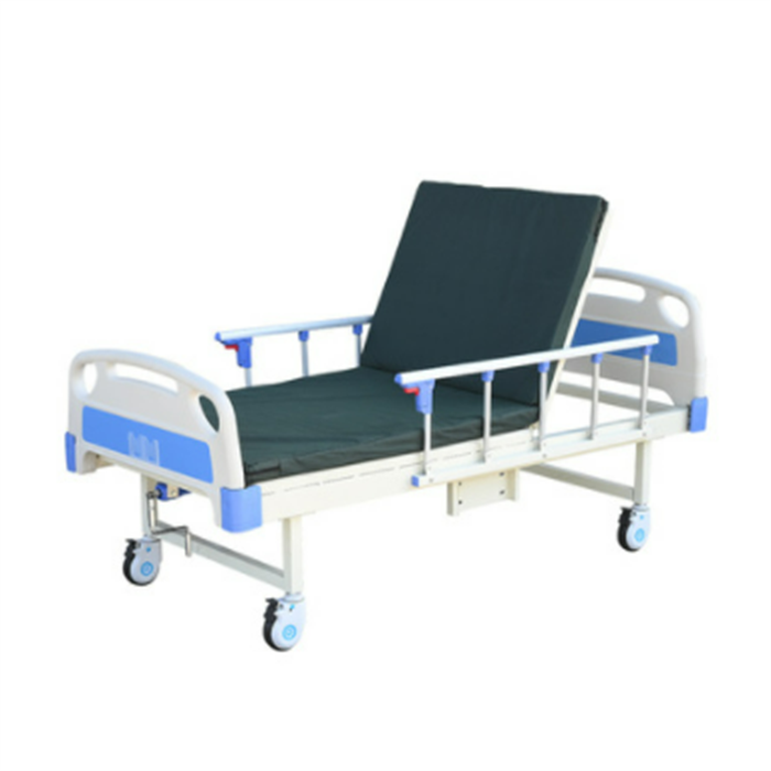 Best Quality Stainless Steel Four Manual Crank Rolling Hospital Patient Bed Price,Patient Bed Size