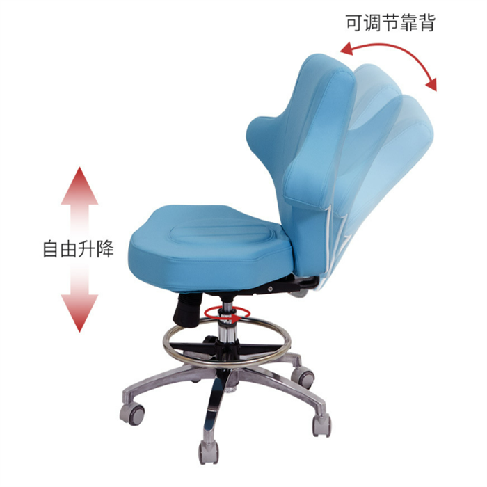 Hospital Furniture Stainless Steel Adjustable Laboratory Stool Medical Office Doctor Chair