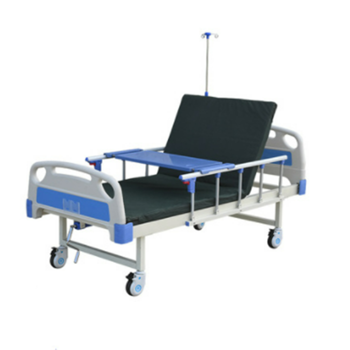 Best Quality Stainless Steel Four Manual Crank Rolling Hospital Patient Bed Price,Patient Bed Size