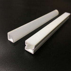 acrylic co extrusion led light tube housing profile pmma polycarbonate double color diffuser lamp cover chimney linear lens