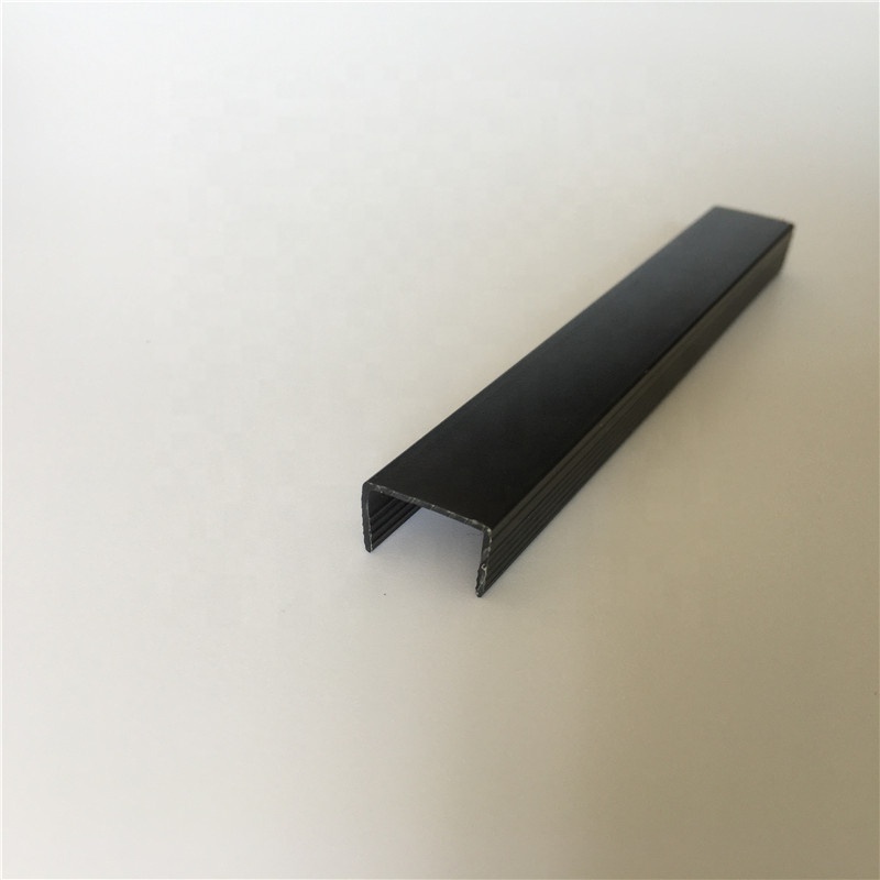 32mm black polycarbonate light diffuser cover for aluminum led profile