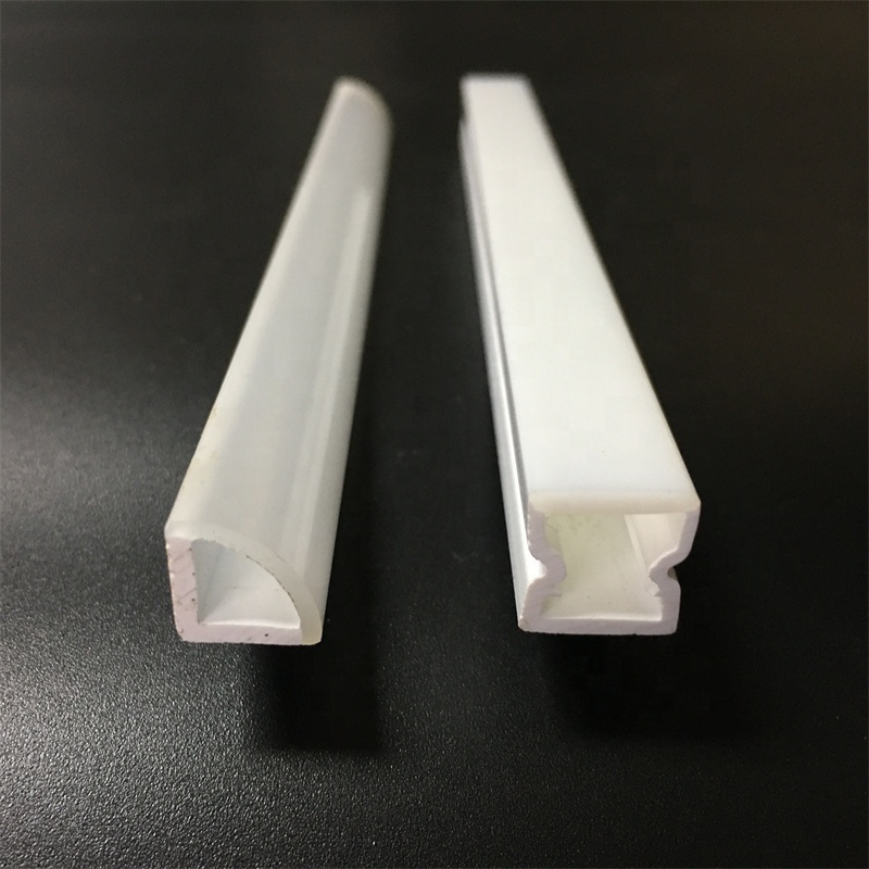 acrylic co extrusion led light tube housing profile pmma polycarbonate double color diffuser lamp cover chimney linear lens