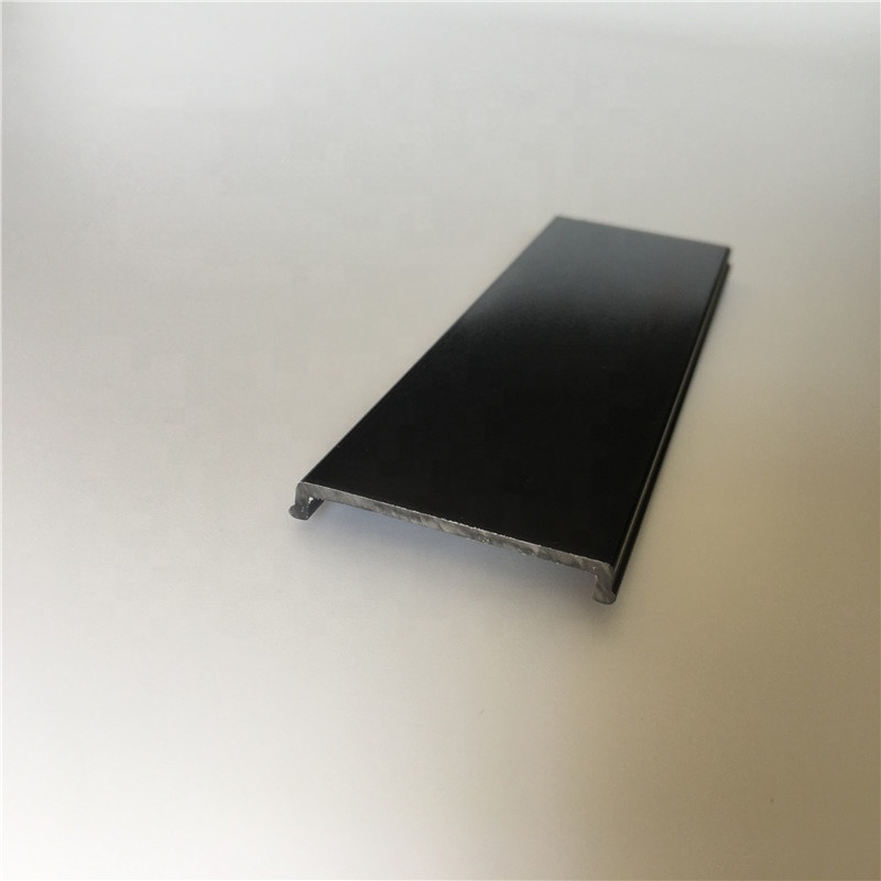 black linear plastic diffuser cover for aluminum led profile