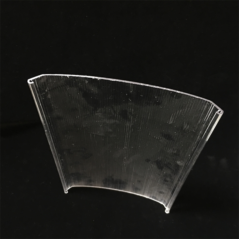 150 mm  clear polycarbonate plastic extrusion linear pc lamp cover