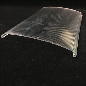 150 mm  clear polycarbonate plastic extrusion linear pc lamp cover