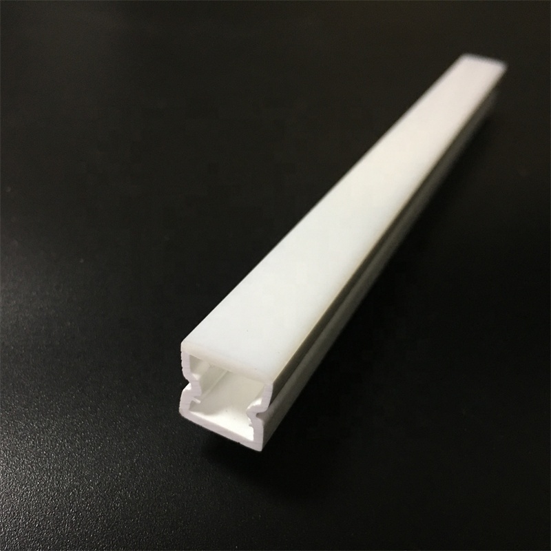 acrylic co extrusion led light tube housing profile pmma polycarbonate double color diffuser lamp cover chimney linear lens