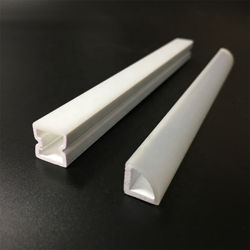 acrylic co extrusion led light tube housing profile pmma polycarbonate double color diffuser lamp cover chimney linear lens