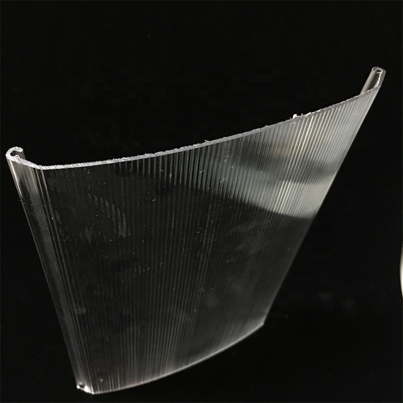 150 mm  clear polycarbonate plastic extrusion linear pc lamp cover