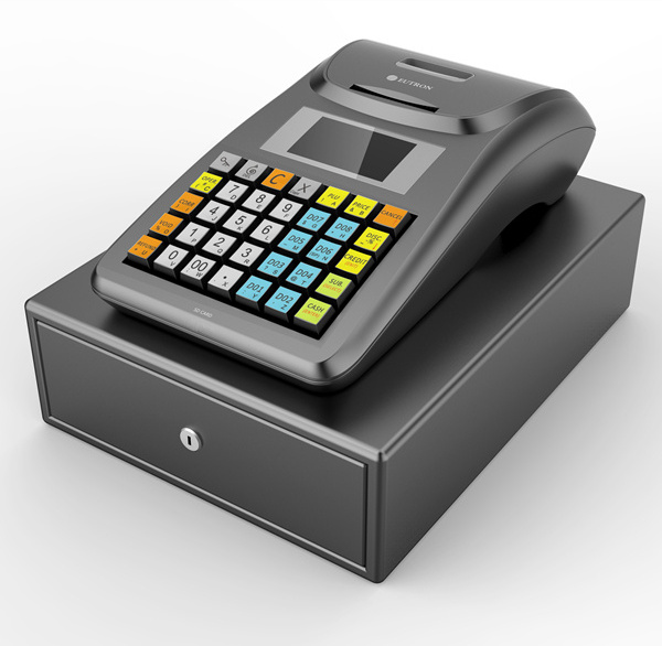 ECR handheld mini cash register with 58mm thermal printer can set shop logo with picture