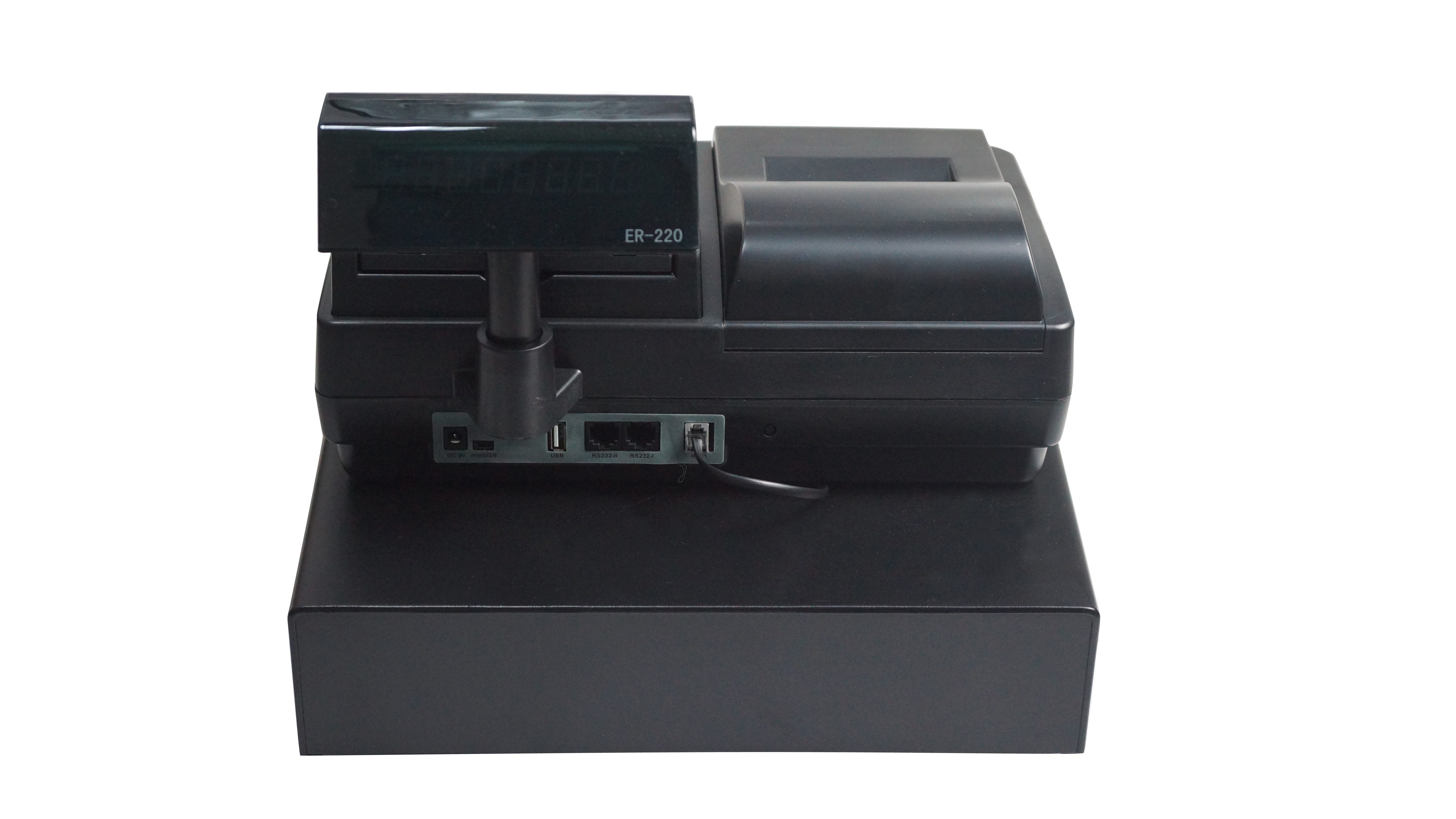 All in one pos cash register with 60 department programmable with built-in 58mm thermal printer and customer display