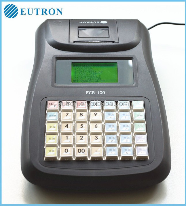 Cash register machine ECR100 Fiscal ECR Supermarket cash register Till cash register Plastic