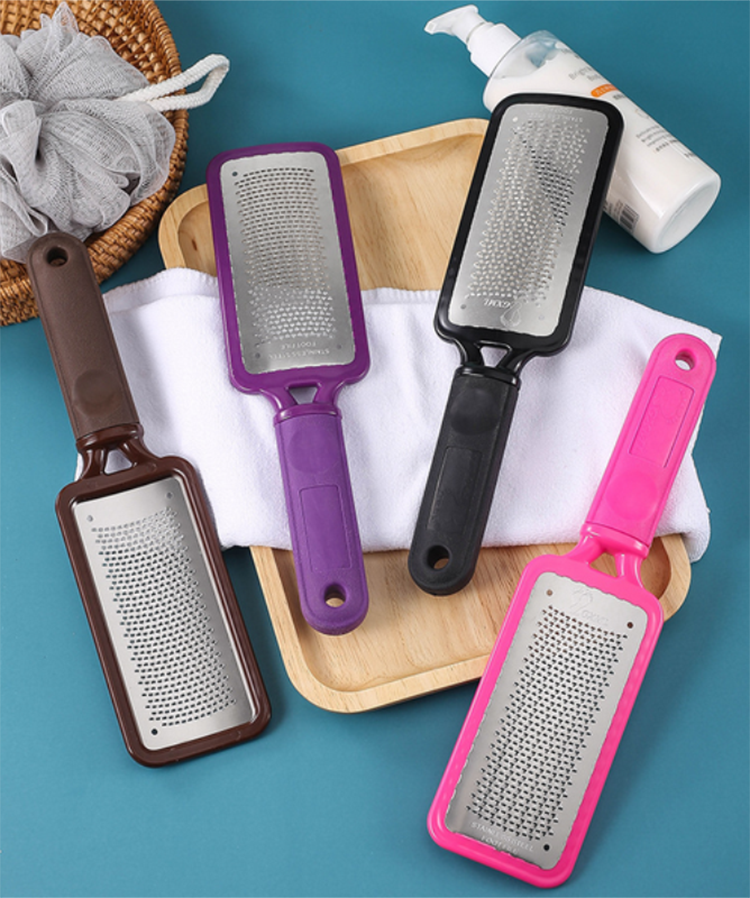 Customized Foot File Professional Heel Grater Hard Dead Skin Callus Remover Pedicure File Foot Grater Stainless Steel Foot File