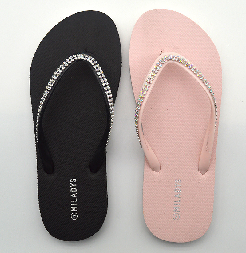 Customized logo flipflop cheap EVA rubber slippers colorful printed women slippers custom flip flop