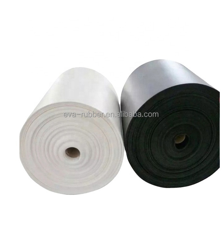 EVA Eco-friendly Black White Color EVA Foam Roll Customized Thickness Foam Roll Ethylene-Vinyl Acetate Material