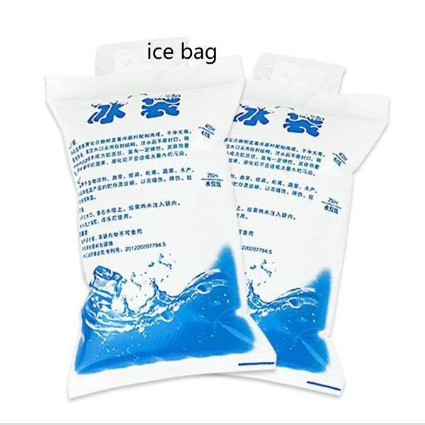 Reusable Insulated Cold Gel Cooling Bag Water Injection Freeze Dry Ice Pack for Food Fresh Shipping Delivery Transport