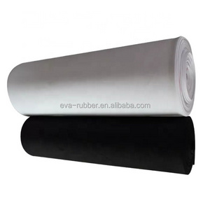 EVA Eco-friendly Black White Color EVA Foam Roll Customized Thickness Foam Roll Ethylene-Vinyl Acetate Material