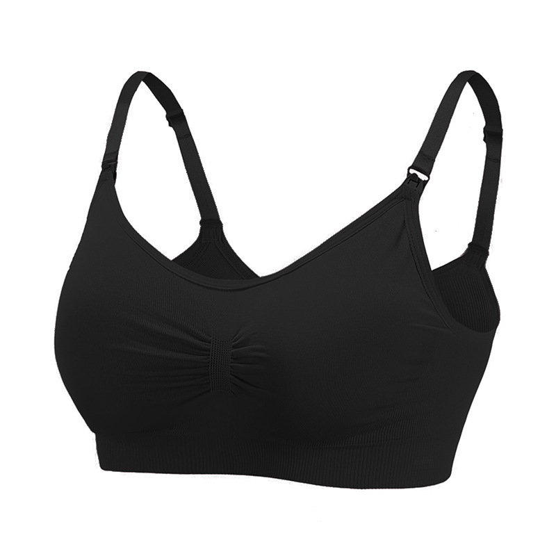 mommy breast feeding bra front opening cross wire free pregnancy supporting lifting women's underwear nursing sport bra