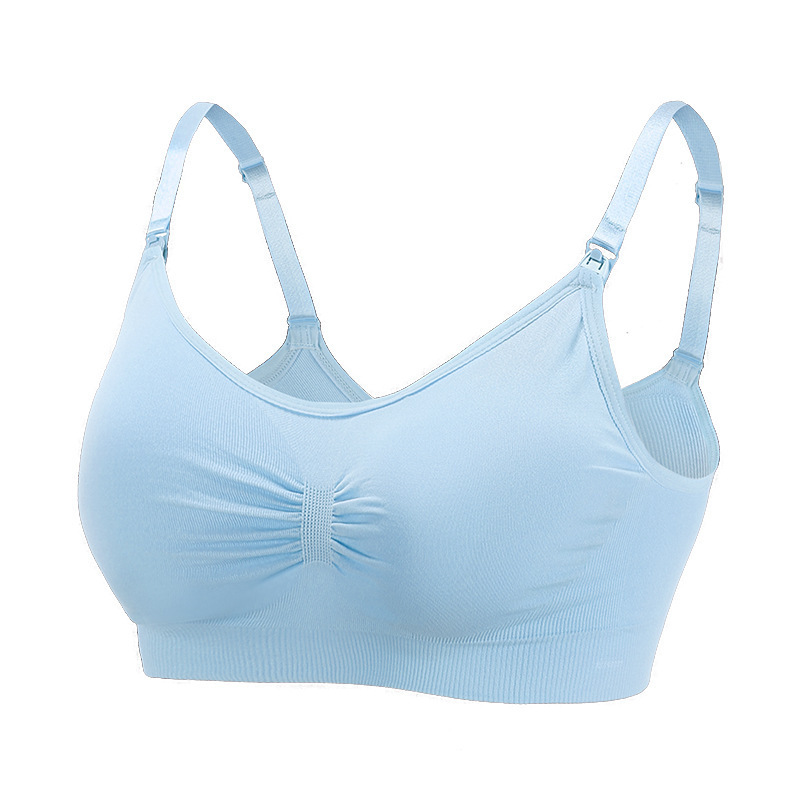 mommy breast feeding bra front opening cross wire free pregnancy supporting lifting women's underwear nursing sport bra