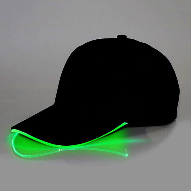 High Quality Custom Hip-hop Club Party Hat for Festival Plain Blank Baseball Caps With Led Lights