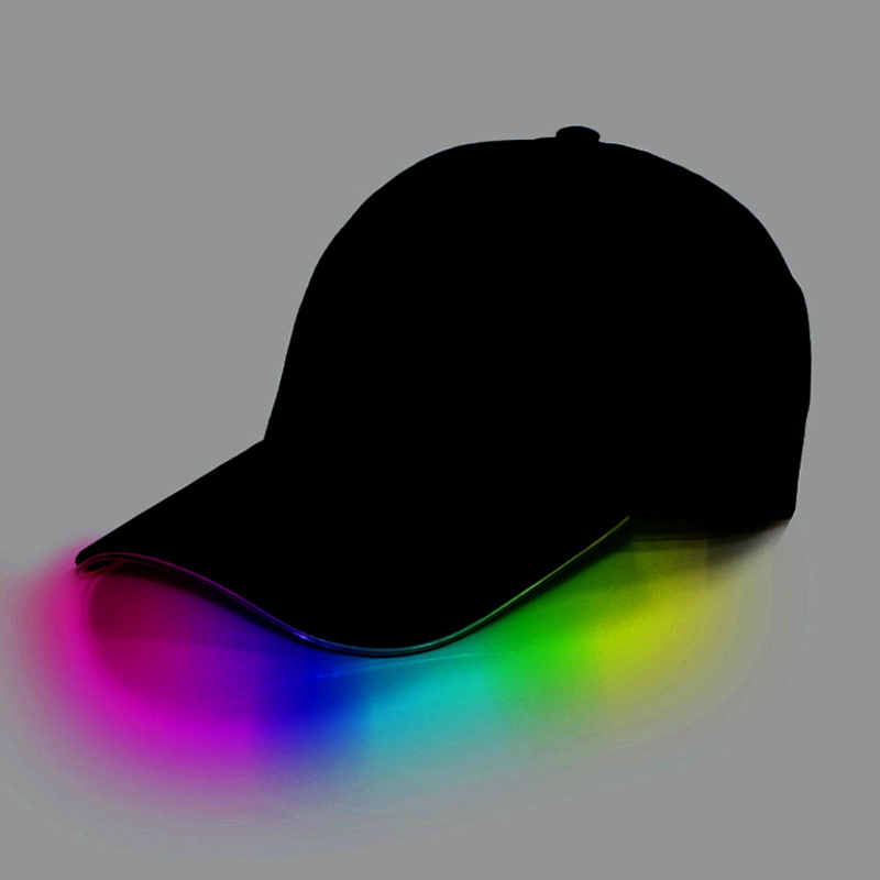 High Quality Custom Hip-hop Club Party Hat for Festival Plain Blank Baseball Caps With Led Lights