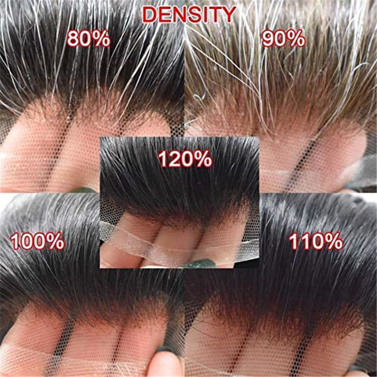 super thin skin human hair men toupee  Stock 0.06mm Men's Wig Hairpiece 100% Indian Remy Hair System Men Human Hair Toupee