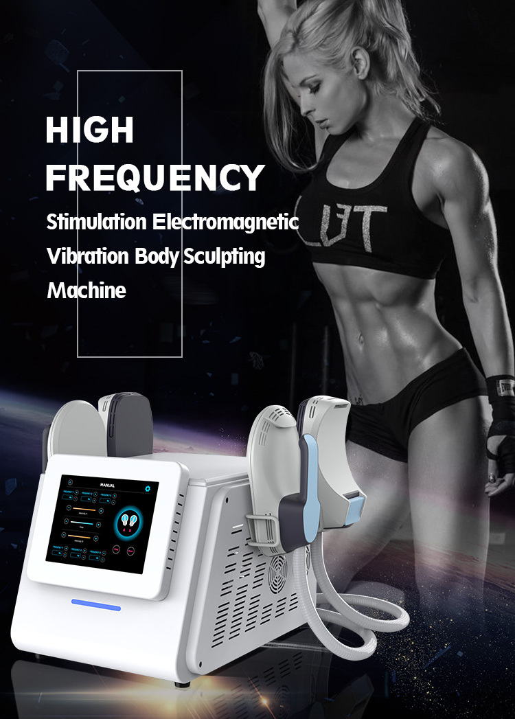 Exclusive discounts ems machine 4 Handles Ems body Slim Rf Muscle Cellulite Reduction For Beauty Salon Weight Loss