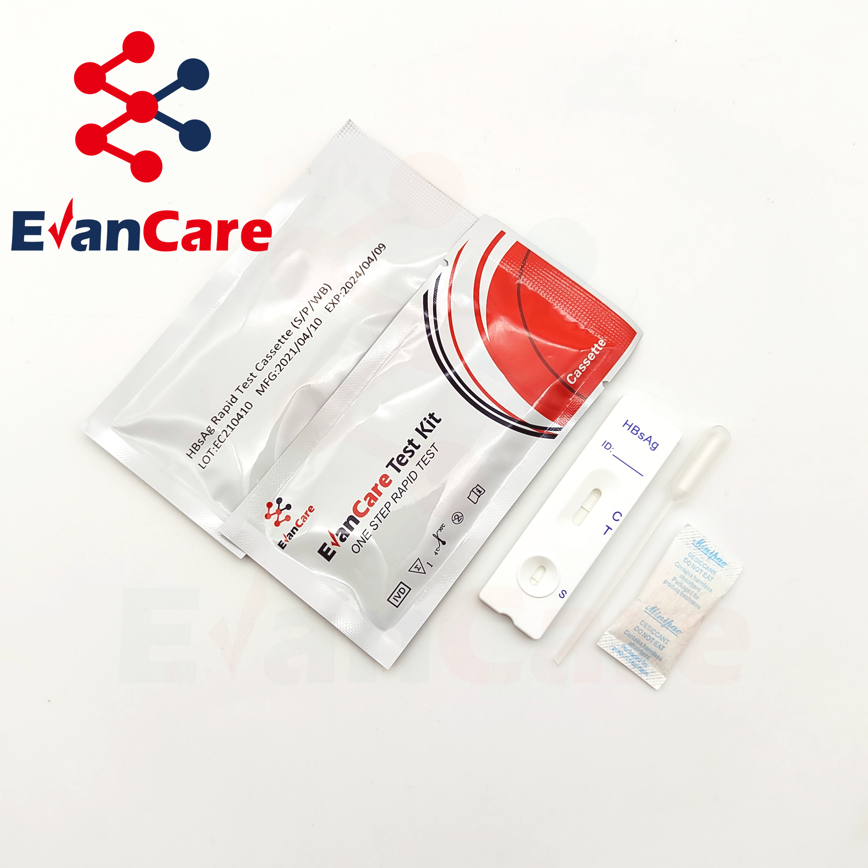 EVANCARE medical diagnostic test kits one step hbsag rapid test with great price