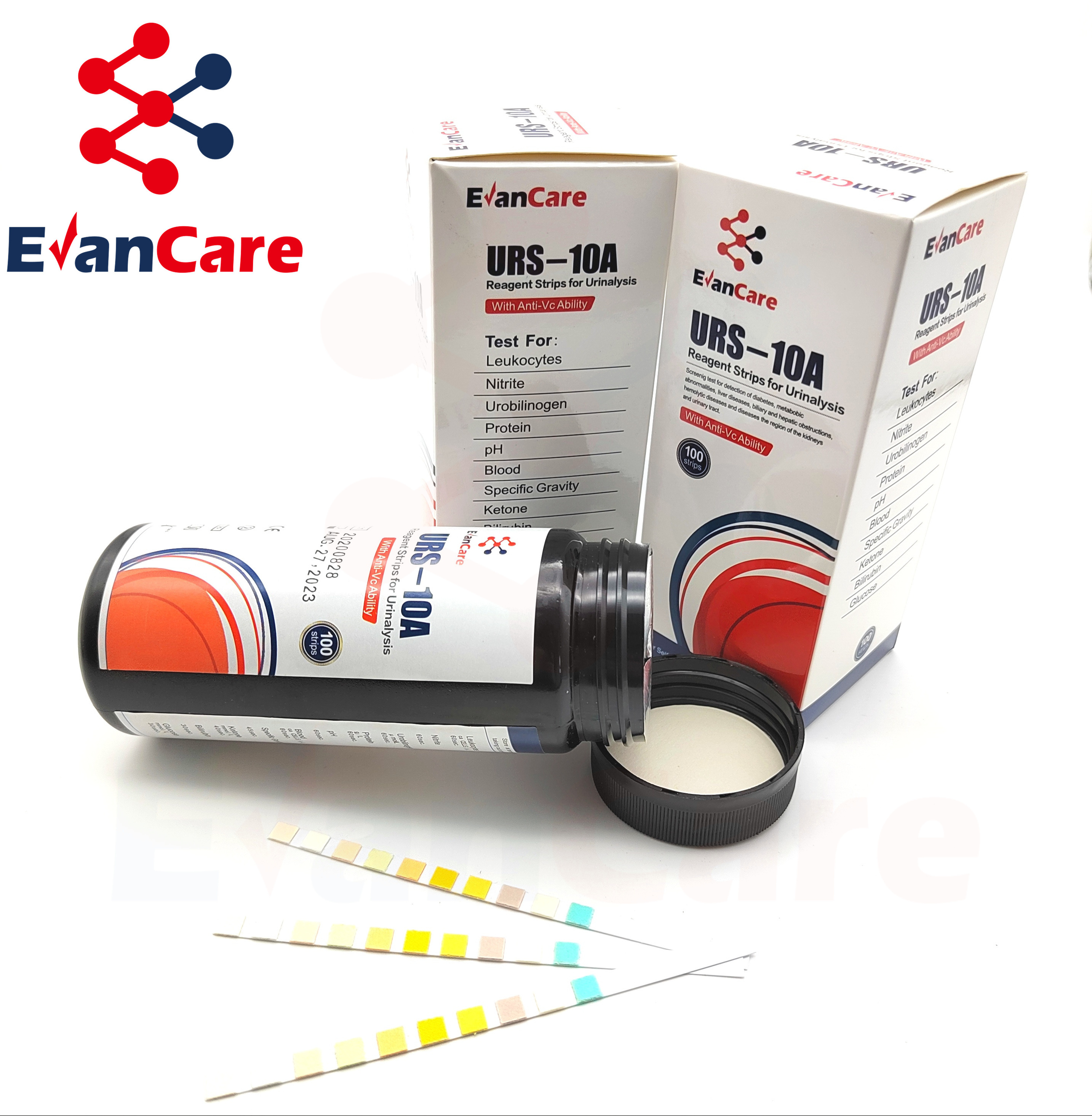 Urinalysis Reagent Urine Test Strip  Urine Test Strip URS-10T Urinalysis Reagent Strips OEM