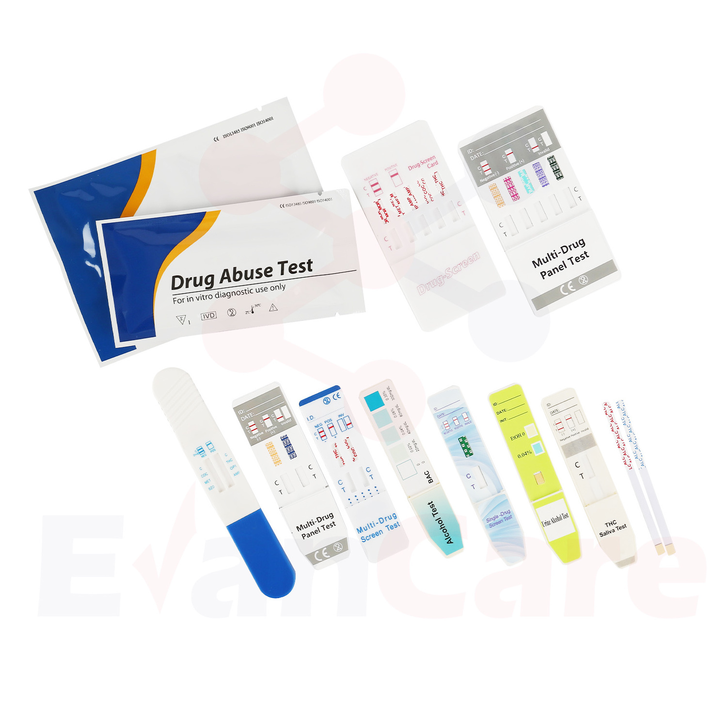 EVANCARE One Step Medical Diagnostic Rapid Test HIV/HCV/HBsAG/syphilis/Hpylori/Malaria/Dengue/Typhorid Rapid Test Kits