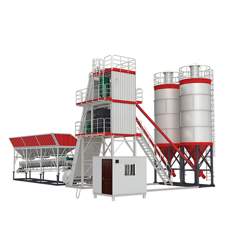 factory price automatic concrete hzs60 batching plant