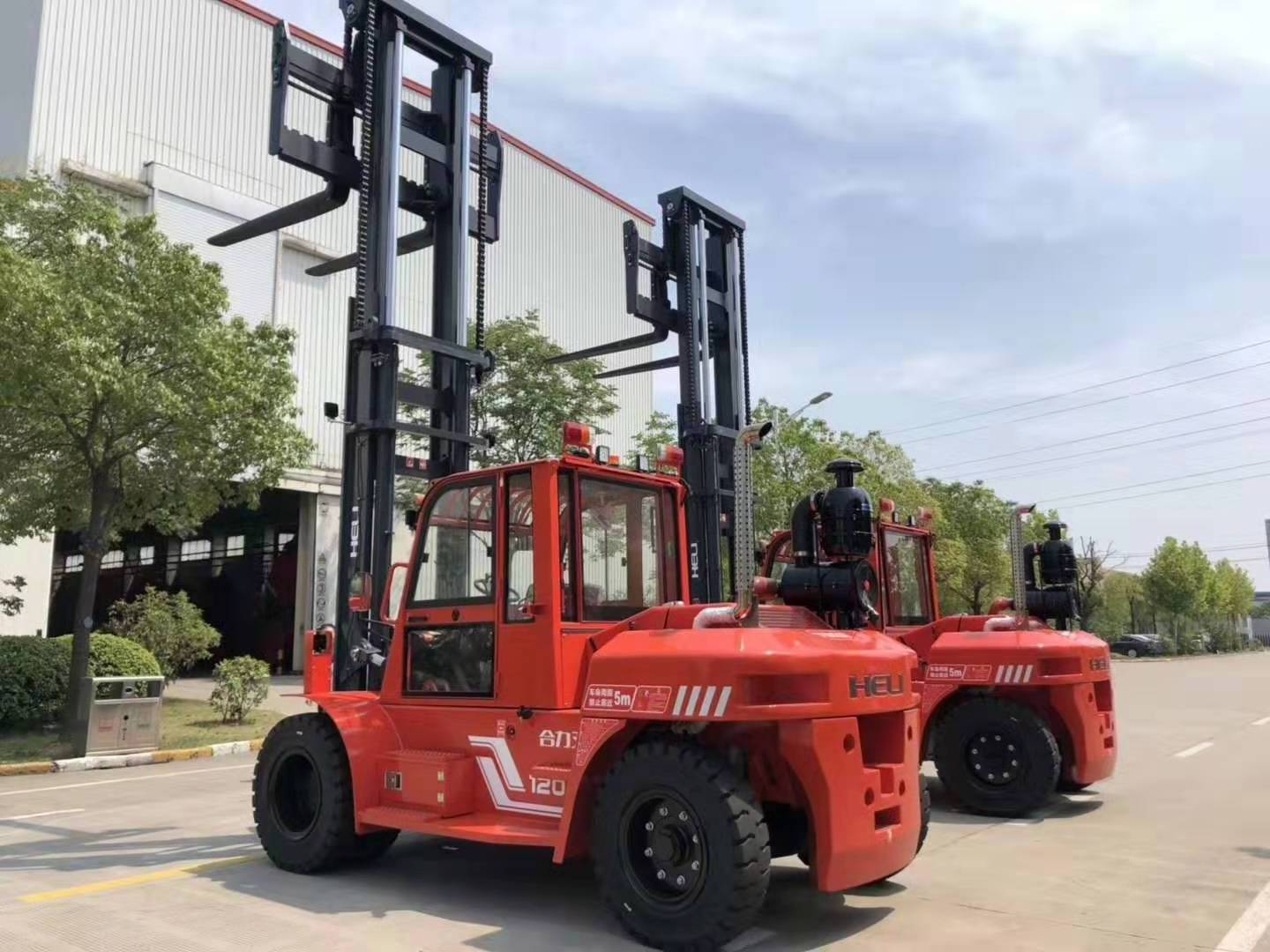 Heli 10 Ton Forklifts Truck CPCD100 Heavy Duty Diesel Forklift With Side Loader