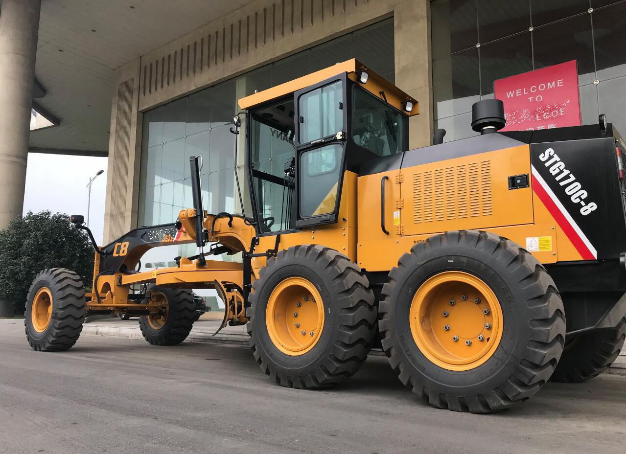 170hp Small Road Grader STG170C-8 Mini New Motor Grader 140K for sale