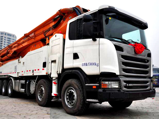 China Used Diesel Concrete Boom Pump Truck Price For Sale